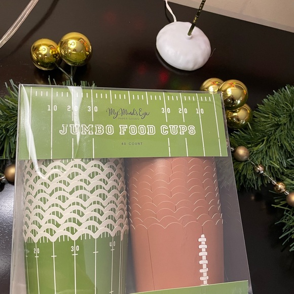 My Mind's Eye Jumbo Food Cups - Green and Brown - Picture 3 of 4